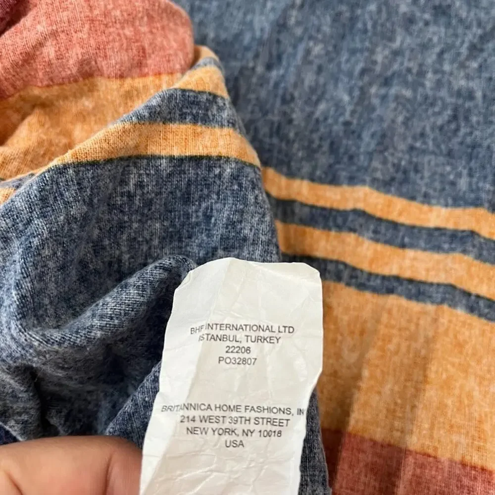Pendleton Grand Canyon Flannel Fitted Sheet Striped Full/Double 100% Cotton